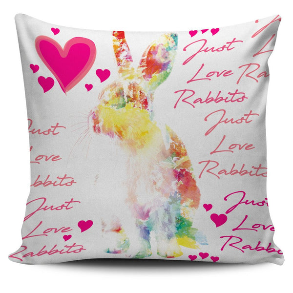 Just Love Rabbits Pillow