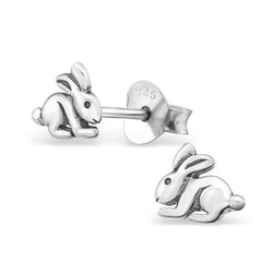 Cute Rabbit vintage sterling silver earrings