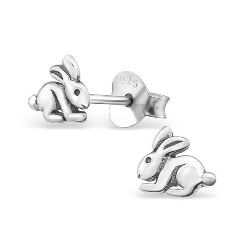 Cute Rabbit vintage sterling silver earrings