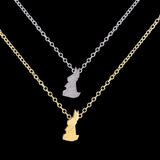 Origami Stainless Steel Bunny Pendant