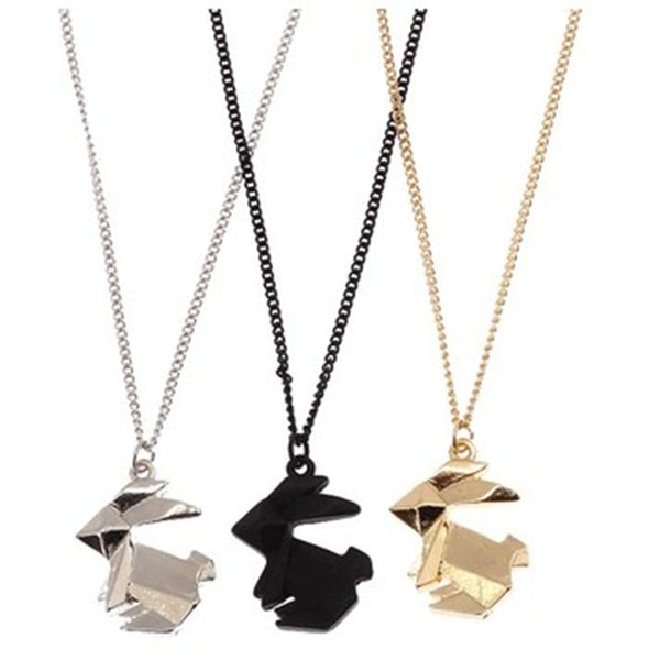 Origami Rabbit Necklace