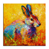 Large Oil Painting bunny in the forest Wall painting