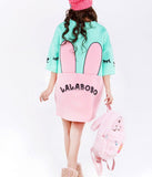 Oversized Bunny Shirt Dress