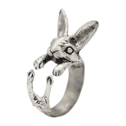 Antique vintage rabbit ring