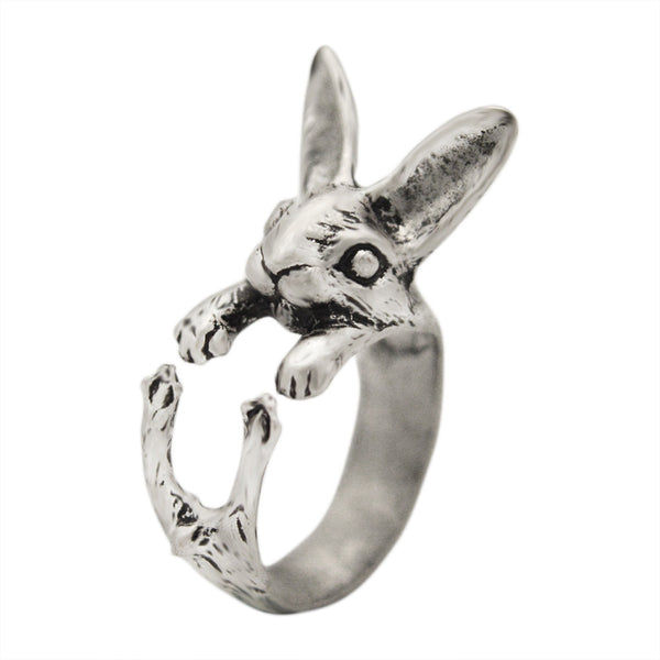 Antique vintage rabbit ring