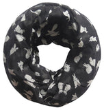 Cute Rabbit Bunny Print Women's Infinity Circle Scarf Soft Lightweight