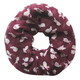 Cute Rabbit Bunny Print Women's Infinity Circle Scarf Soft Lightweight