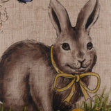 Happy Easter Bunny Linen Cushion Covers