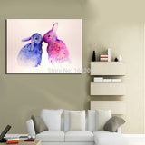 Hand-painted Bunny Oil Painting