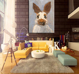Hand Painted Modern Bunny Canvas