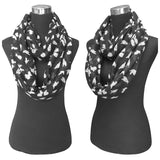 Cute Rabbit Bunny Print Women's Infinity Circle Scarf Soft Lightweight
