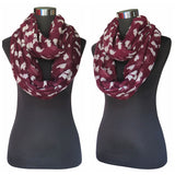 Cute Rabbit Bunny Print Women's Infinity Circle Scarf Soft Lightweight